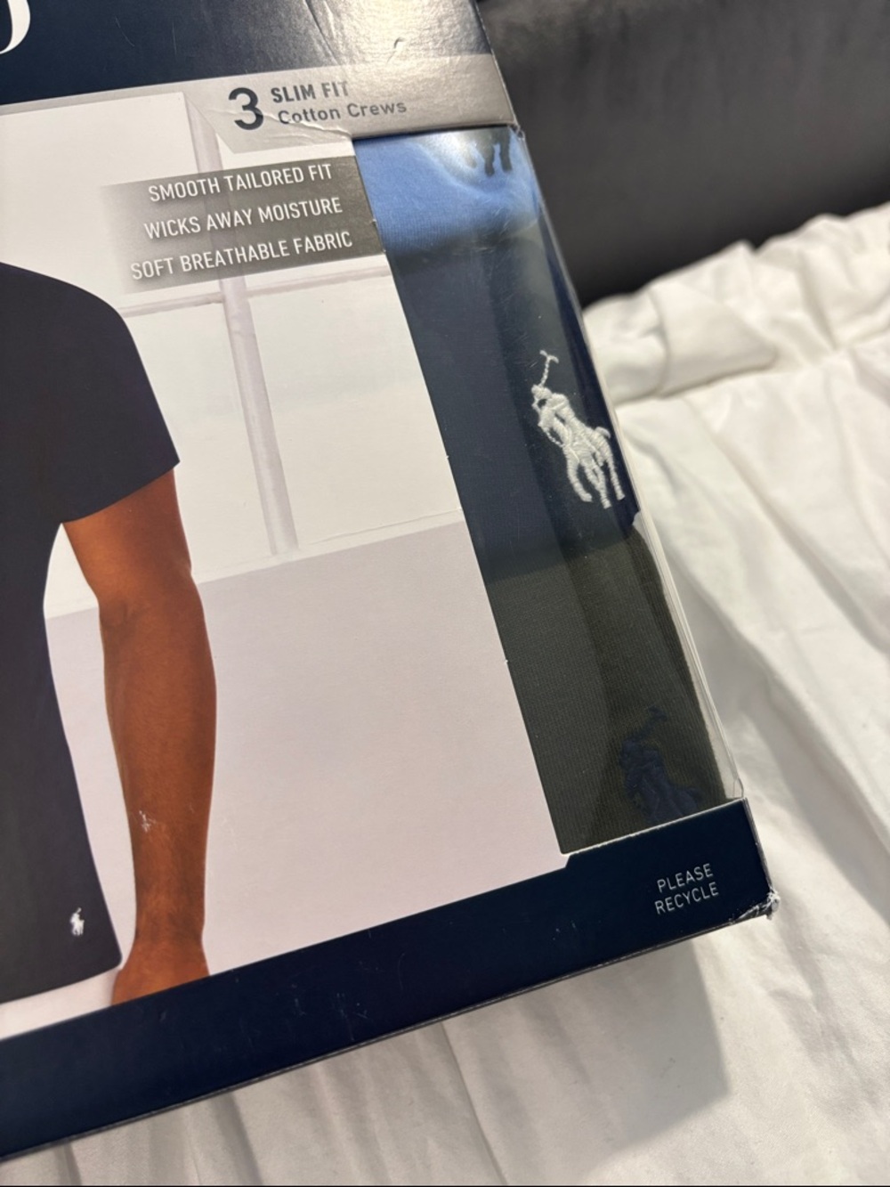 Polo by Ralph Lauren 3pk Short Sleeve Crew Neck Tee - Slim Fit - Picture 3 of 3